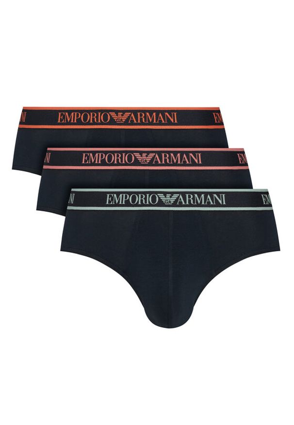 Emporio Armani Underwear Komplet slipów EM000258 AF20669 MB139 Granatowy. Kolor: niebieski. Materiał: bawełna