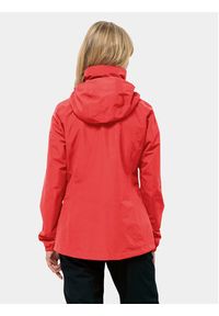Jack Wolfskin Kurtka przeciwdeszczowa Stormy Point 1111202 Czerwony Regular Fit. Kolor: czerwony. Materiał: syntetyk