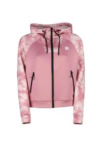FUNDANGO - Bluza damska Fundango Draug z kapturem. Typ kołnierza: kaptur. Kolor: różowy. Materiał: polar