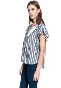 Mustang - BLUZKA DAMSKA MUSTANG Enza Stripe Blouse 1009468 11696 #8