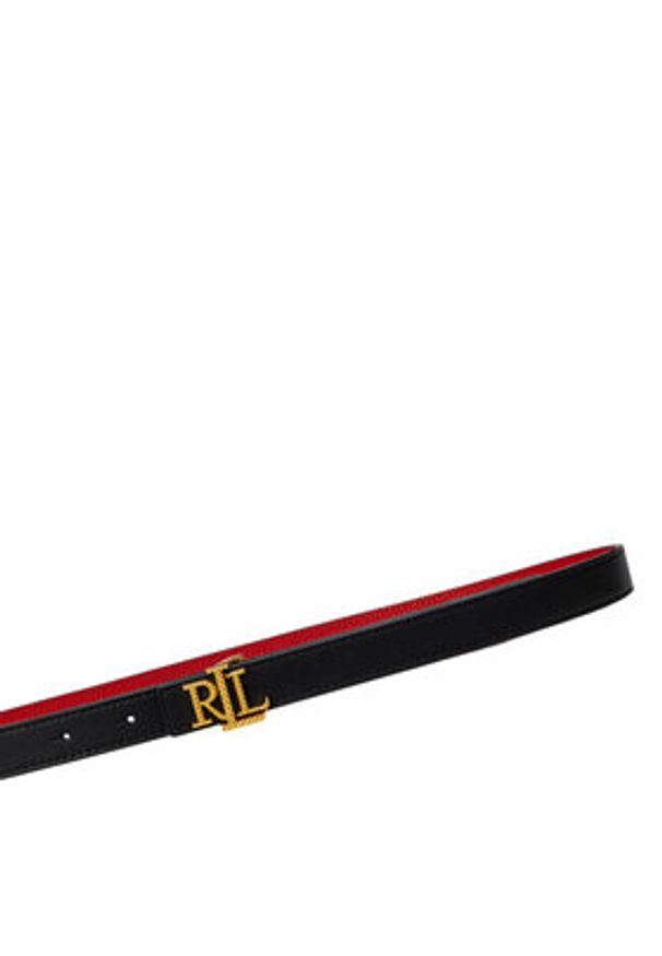 Lauren Ralph Lauren - LAUREN RALPH LAUREN Pasek Damski Rev Lrl 20 412959135 Czarny. Kolor: czarny. Materiał: skóra