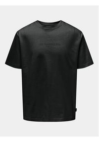 Only & Sons T-Shirt 22028766 Czarny Relaxed Fit. Kolor: czarny. Materiał: bawełna #3