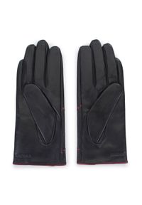 Wittchen - Damskie rękawiczki skórzane z kolorowym rzemieniem czarne. Kolor: czarny. Materiał: skóra. Wzór: kolorowy. Sezon: zima. Styl: klasyczny, elegancki #3