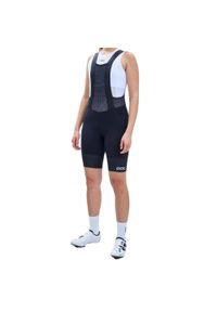 Spodenki kolarskie damskie POC W's Raceday Bibshorts z szelkami. Kolor: czarny. Materiał: poliamid, elastan. Sport: kolarstwo