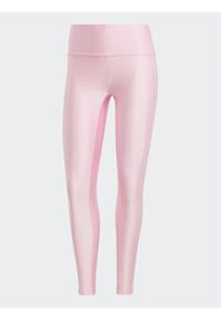 Adidas - adidas Legginsy 3-Stripes IP0657 Różowy Slim Fit. Kolor: różowy. Materiał: syntetyk #6