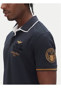 Aeronautica Militare Polo 251PO1859P191 Granatowy Regular Fit. Typ kołnierza: polo. Kolor: niebieski. Materiał: bawełna