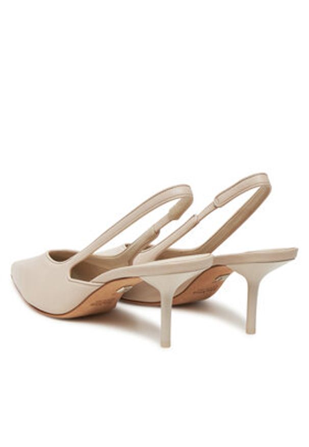 Max Mara Sandały 2514521052600 Beżowy. Kolor: beżowy. Materiał: skóra