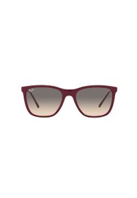 Ray-Ban Okulary przeciwsłoneczne 0RB4344.653432 damskie kolor bordowy. Kolor: czerwony #6