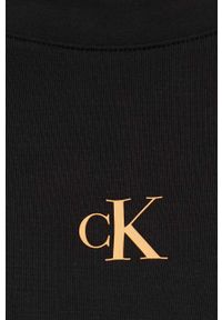 Calvin Klein Jeans t-shirt damski kolor czarny. Kolor: czarny. Materiał: dzianina. Wzór: nadruk #5