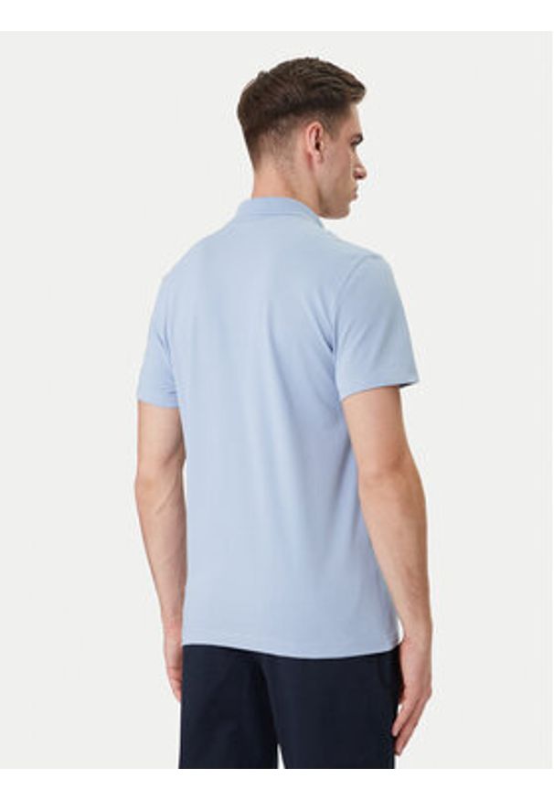 Lacoste Polo DH5522 Błękitny Regular Fit. Typ kołnierza: polo. Kolor: niebieski. Materiał: bawełna