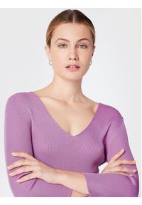 Comma Sweter 2119953 Fioletowy Slim Fit. Kolor: fioletowy. Materiał: wiskoza #4