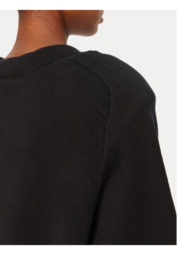 ROTATE Sweter 114035100 Czarny Regular Fit. Kolor: czarny. Materiał: bawełna