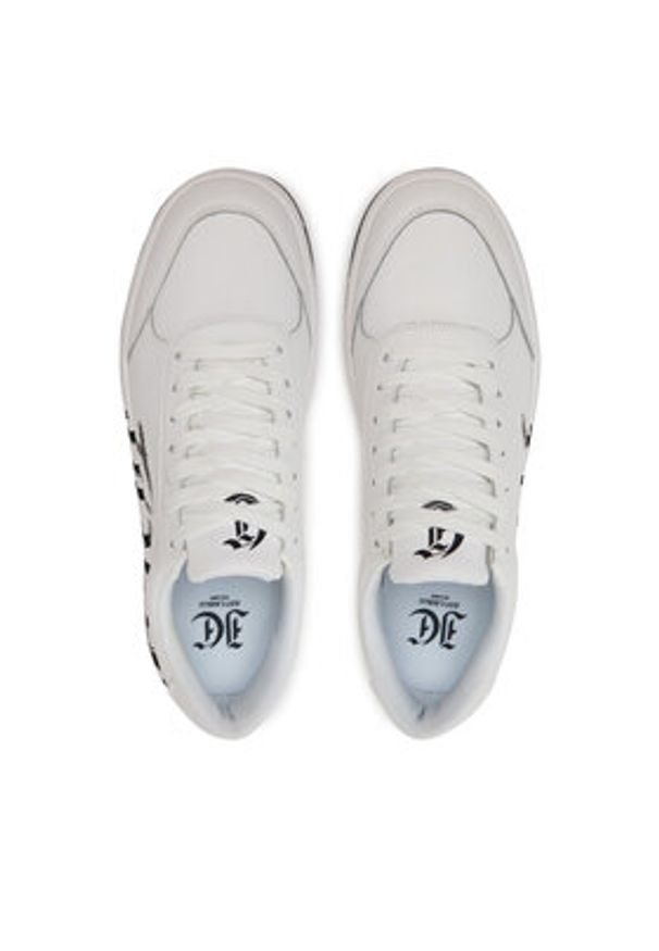 Just Cavalli Sneakersy 78QA3SM5 ZP397 Biały. Kolor: biały. Materiał: skóra