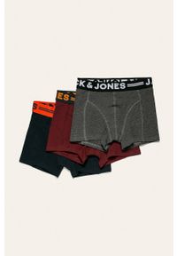 Jack & Jones - Bokserki dziecięce 128-164 cm (3-pack). Kolor: szary. Materiał: bawełna, dzianina, elastan. Wzór: gładki #1