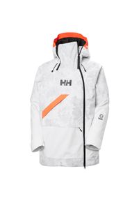 Damska kurtka narciarska z kapturem Helly Hansen Powchaser Asym. Typ kołnierza: kaptur. Kolor: szary. Sezon: zima. Sport: narciarstwo