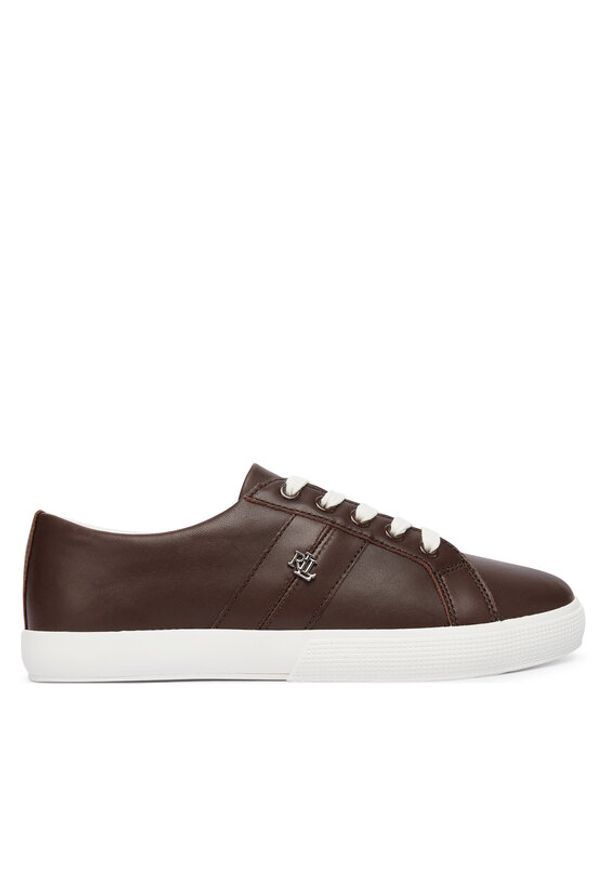 Lauren Ralph Lauren - LAUREN RALPH LAUREN Sneakersy Janson II 802P02448001 Brązowy. Kolor: brązowy. Materiał: skóra