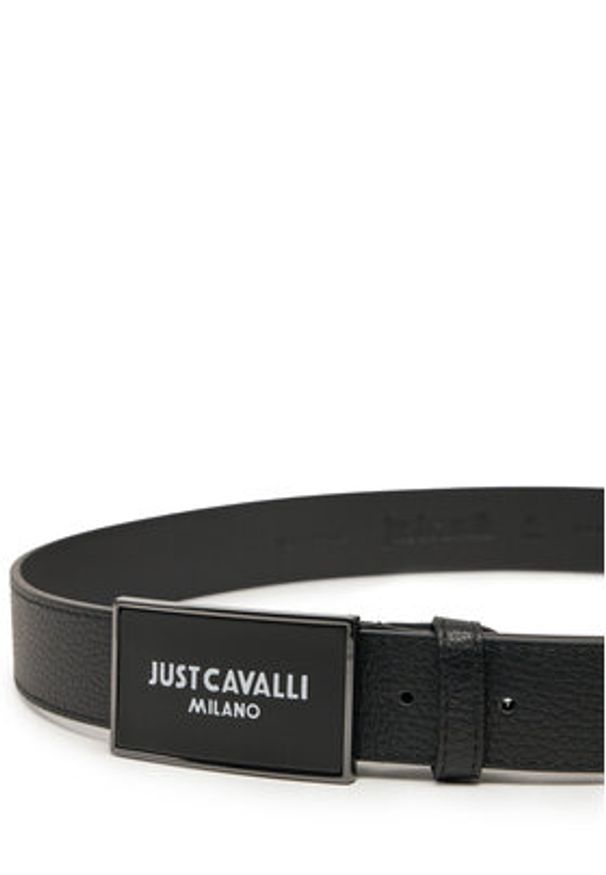 Just Cavalli Pasek Damski 78QA6F10 ZP295 Czarny. Kolor: czarny. Materiał: skóra