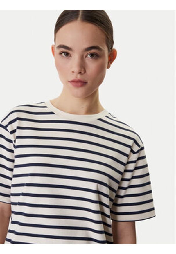 Weekend Max Mara T-Shirt Multid 2615941031 Beżowy Relaxed Fit. Kolor: beżowy. Materiał: bawełna