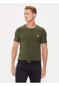 Guess T-Shirt M2YI24 J1314 Zielony Slim Fit. Kolor: zielony. Materiał: bawełna #1