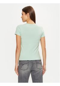 Guess Jeans T-Shirt W4YI02 J1314 Zielony Regular Fit. Kolor: zielony. Materiał: bawełna #5