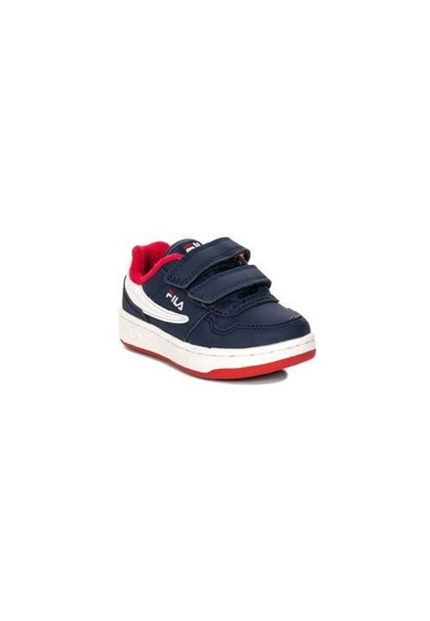 Buty do chodzenia niemowlęce Fila Arcade Velcro Infants. Zapięcie: rzepy. Kolor: niebieski. Materiał: materiał, syntetyk, tkanina. Szerokość cholewki: normalna. Sport: turystyka piesza