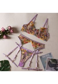 Intica - Bielizna damska z haftem na romantyczne wieczory Euron. Kolor: wielokolorowy. Materiał: materiał. Wzór: haft