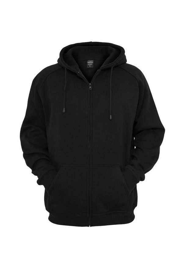Urban Classics - Bluza z kapturem duże rozmiary Urban Classic zip Basic. Typ kołnierza: kaptur. Kolor: czarny