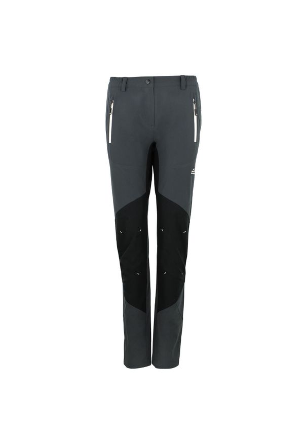 PEAK MOUNTAIN - Spodnie damskie z 2 kieszeniami na ręce Peak Mountain. Kolor: szary. Sezon: lato. Sport: turystyka piesza