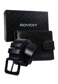 ROVICKY - Zestaw portfel i pasek Rovicky R-N992L-110-T-5881 B. Materiał: skóra #1