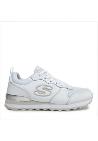 skechers - Skechers Sneakersy Goldn Gurl 111/WSL Biały. Kolor: biały. Materiał: materiał #1