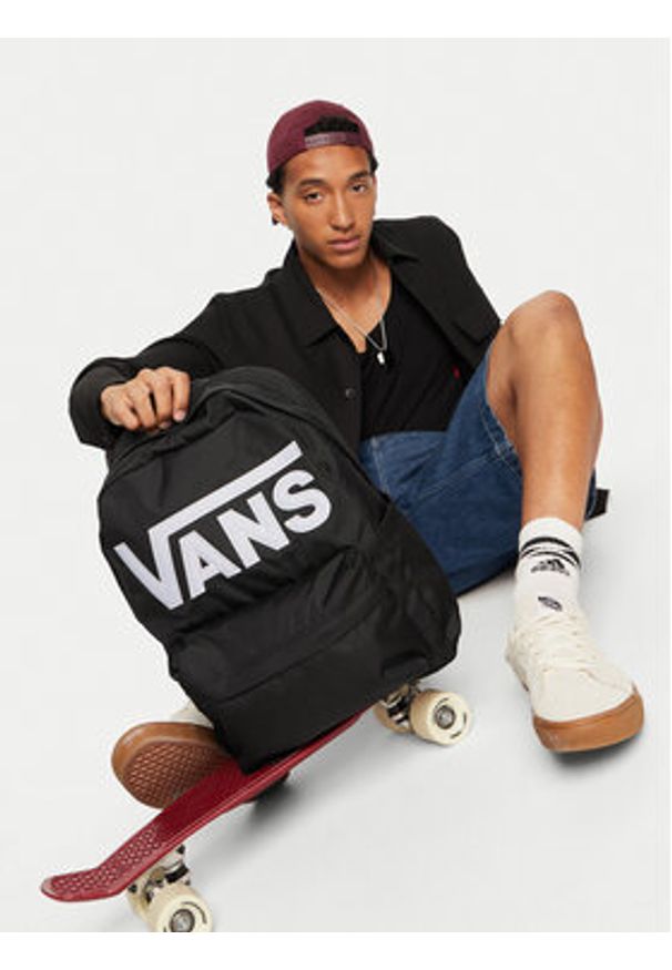 Vans Plecak Old Skool Drop V Backpack VN000H4ZBLK1 Czarny. Kolor: czarny. Materiał: materiał
