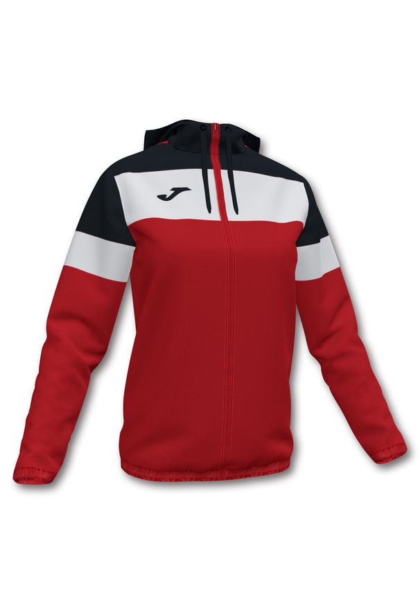 Kurtka do piłki nożnej damska Joma Crew IV przeciwdeszczowa. Kolor: biały, czerwony, wielokolorowy, czarny
