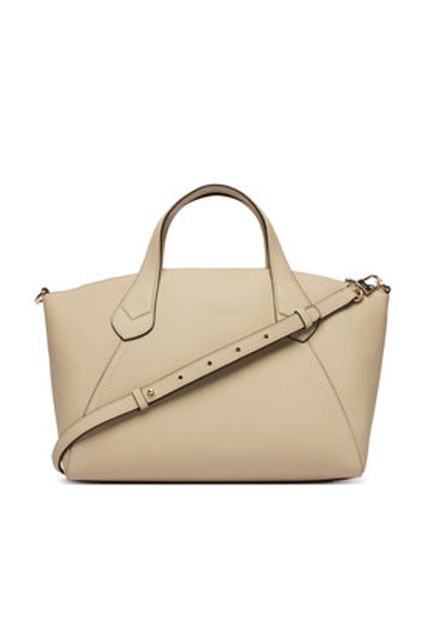 BOSS Torebka Lenah M 50563396 Beżowy. Kolor: beżowy. Materiał: skórzane