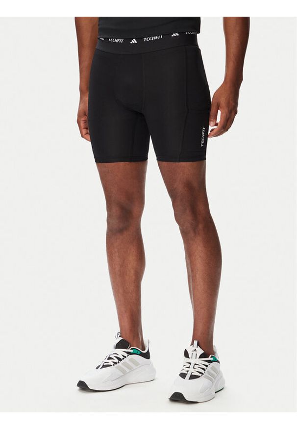 Adidas - adidas Szorty sportowe Techfit Hybrid KG1822 Czarny Slim Fit. Kolor: czarny. Materiał: syntetyk. Technologia: Techfit (Adidas)