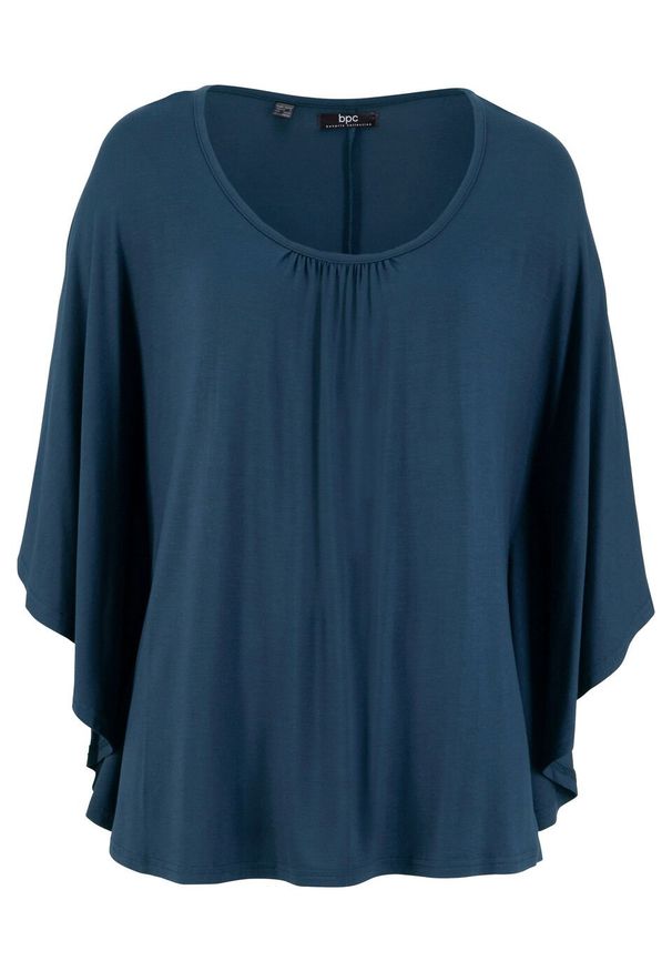 Shirt "nietoperz" bonprix ciemnoniebieski. Kolor: niebieski