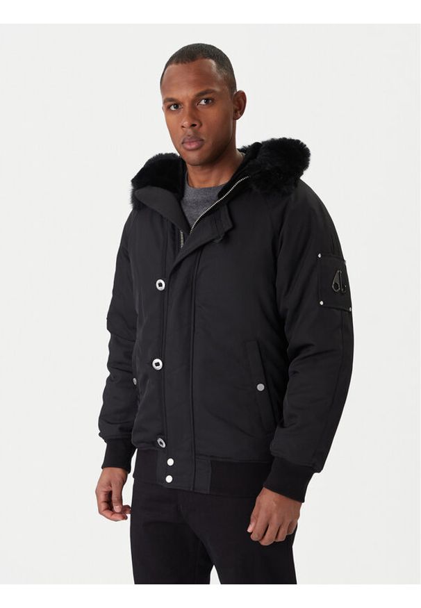 Moose Knuckles Kurtka bomber Strathmore M33MB027S Czarny. Kolor: czarny. Materiał: syntetyk