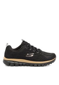 skechers - Skechers Sneakersy GRACEFUL - GET CONNECTED 12615 BKRG Czarny. Kolor: czarny. Materiał: materiał