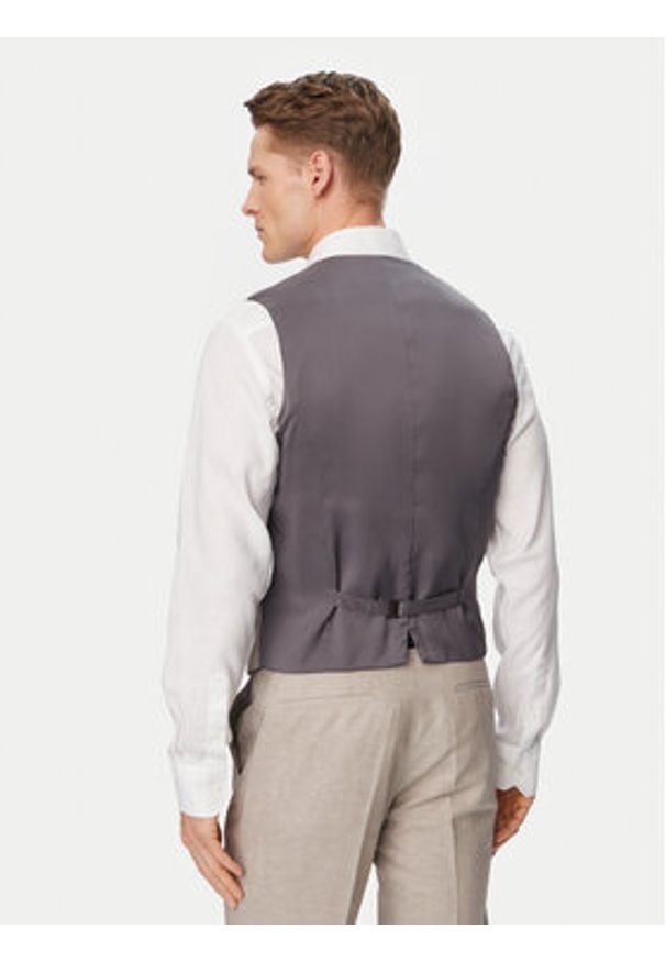 Hugo - HUGO Garnitur Arti/Hesten242V1X 50559671 Beżowy Extra Slim Fit. Kolor: beżowy. Materiał: len, bawełna
