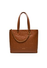 Liu Jo Torebka Ecs M Tote AA5197 E0538 Brązowy. Kolor: brązowy. Materiał: skórzane