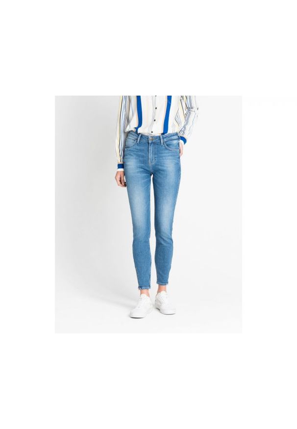 Lee - SPODNIE DAMSKIE LEE SCARLETT HIGH ZIP JADED L31BROEU 112107050