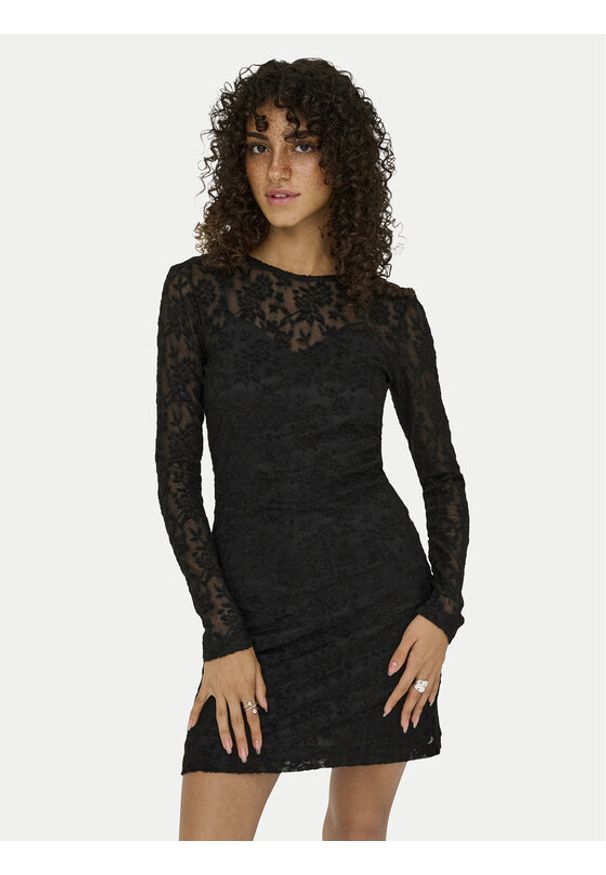 only - ONLY Sukienka koktajlowa Blaise 15356156 Czarny Slim Fit. Kolor: czarny. Materiał: syntetyk. Styl: wizytowy