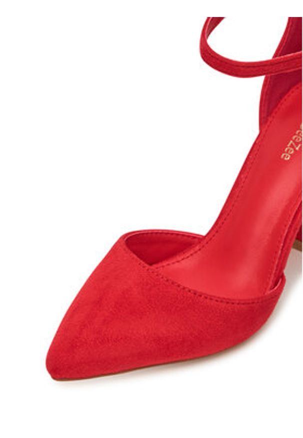 DeeZee Czółenka DF-82616-85-35621 Czerwony. Kolor: czerwony. Materiał: materiał