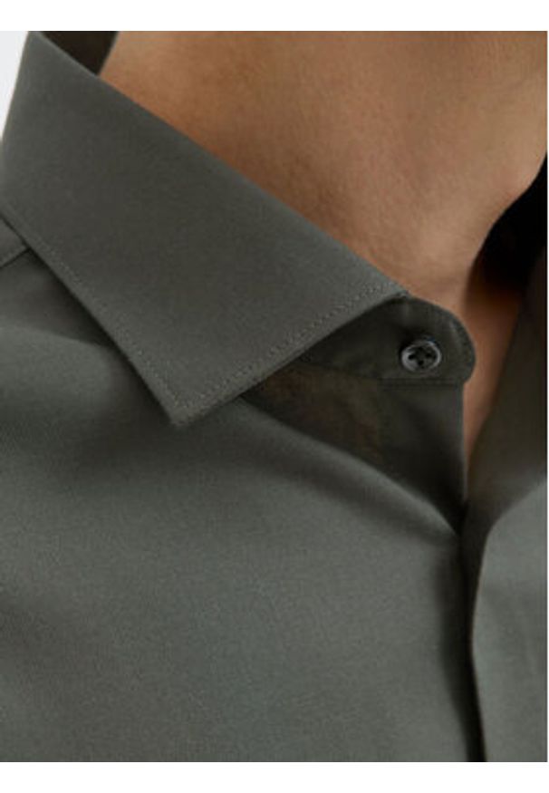 Jack & Jones Koszula Parker 12227385 Zielony Slim Fit. Kolor: zielony. Materiał: bawełna