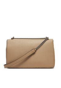 Calvin Klein Jeans Torebka Sculpted Ew Flap25 Shoulder Bag LV04K3035G Beżowy. Kolor: beżowy. Materiał: skórzane