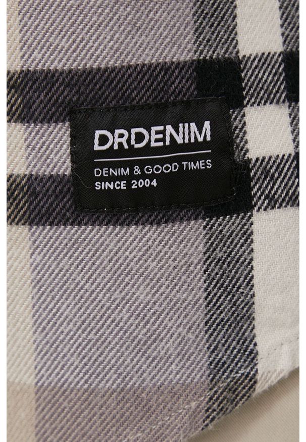 Dr. Denim koszula męska kolor zielony regular z kołnierzykiem klasycznym. Okazja: na co dzień. Typ kołnierza: kołnierzyk klasyczny. Kolor: zielony. Materiał: denim. Długość rękawa: długi rękaw. Długość: długie. Styl: klasyczny