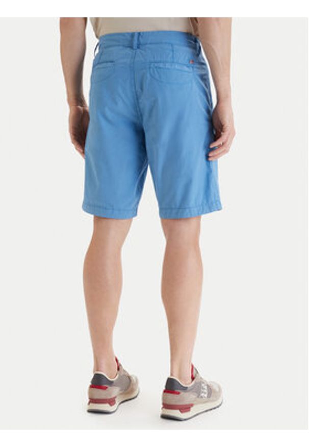 Napapijri Szorty materiałowe Nakuru 6 NP0A4HRV Niebieski Regular Fit. Kolor: niebieski. Materiał: bawełna