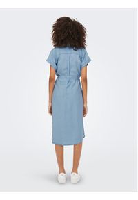 only - ONLY Sukienka jeansowa 15250429 Niebieski Loose Fit. Kolor: niebieski. Materiał: lyocell #2