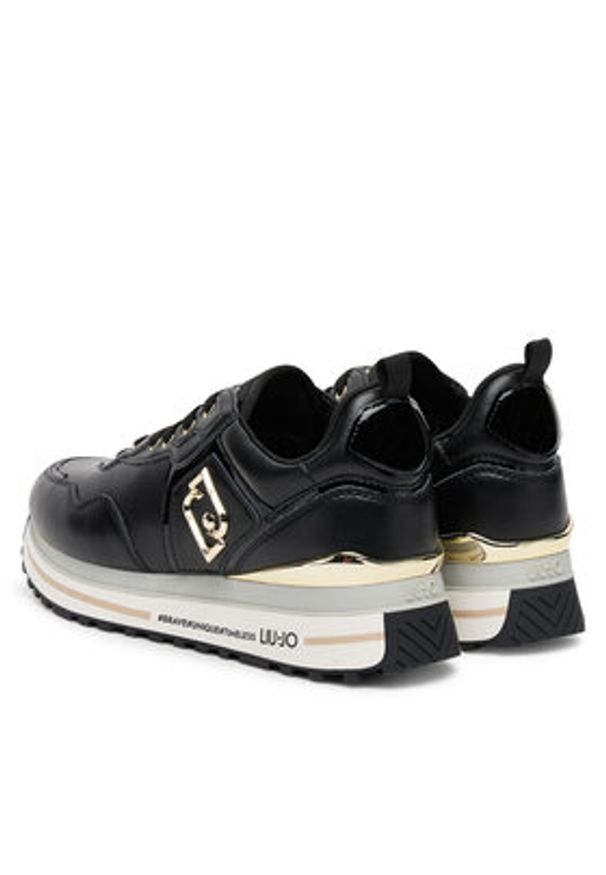 Liu Jo Sneakersy Maxi Wonder 01 BF5009 P0102 Czarny. Kolor: czarny. Materiał: skóra
