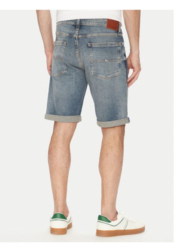 Tommy Jeans Szorty jeansowe DM0DM20948 Niebieski Regular Fit. Kolor: niebieski. Materiał: bawełna