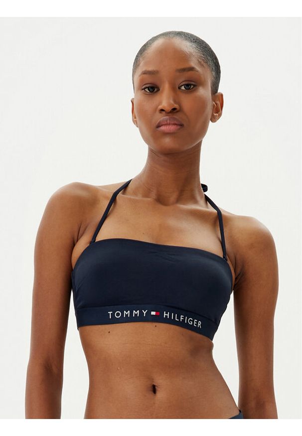 TOMMY HILFIGER - Tommy Hilfiger Góra od bikini UW0UW04136 Granatowy. Kolor: niebieski. Materiał: syntetyk